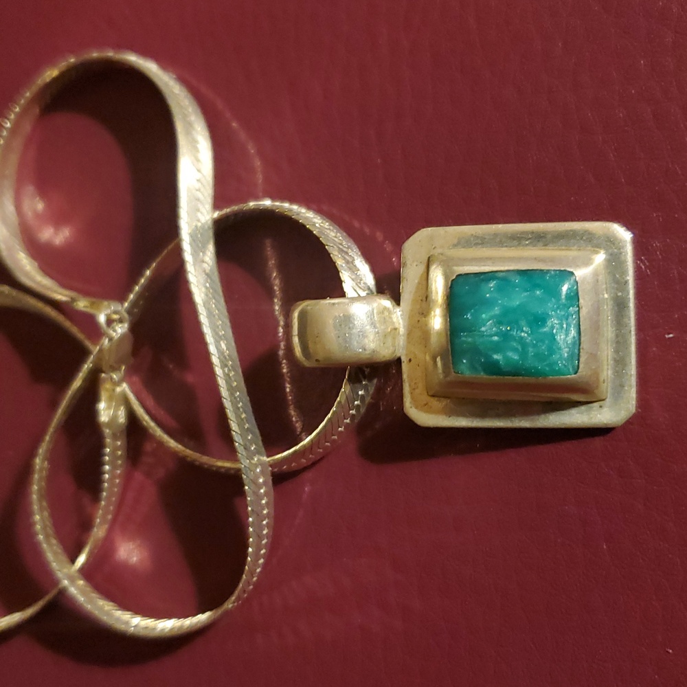 Men's Sterling Silver Necklace Pendant Vintage Taxco Mexico